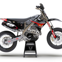 Motocross Graphics For TM Supercross Grey