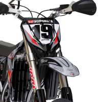 Motocross Graphics For TM Supercross Grey Front