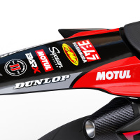 Motocross Graphics For TM Supercross Grey Tail