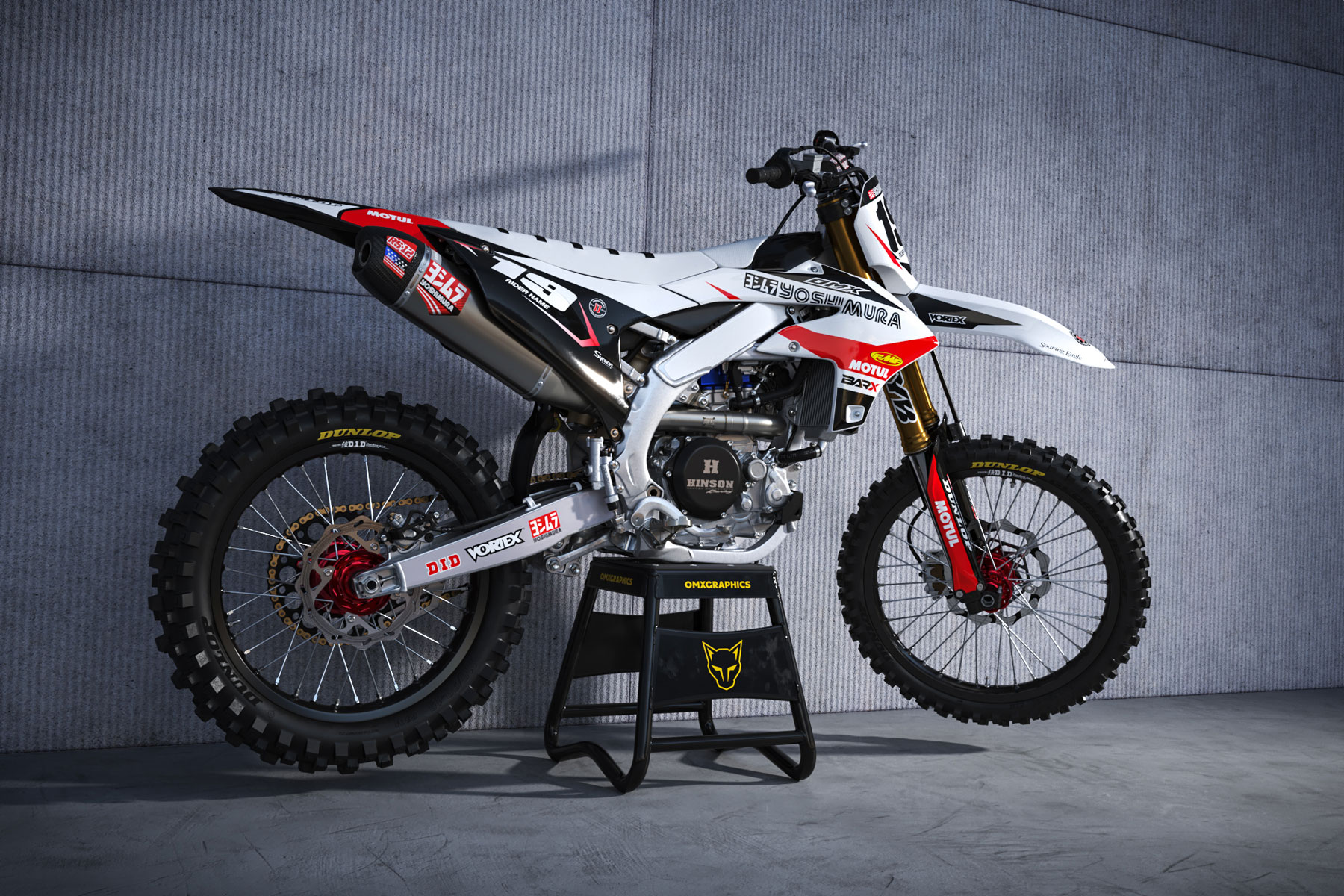 Motocross Graphics For Yamaha Competition White Promo