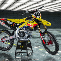 Motocross Graphics For Yamaha Supercross Yellow Promo