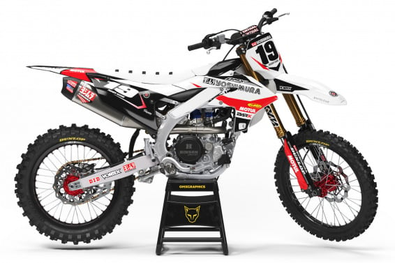 Motocross Graphics For Yamaha competition White