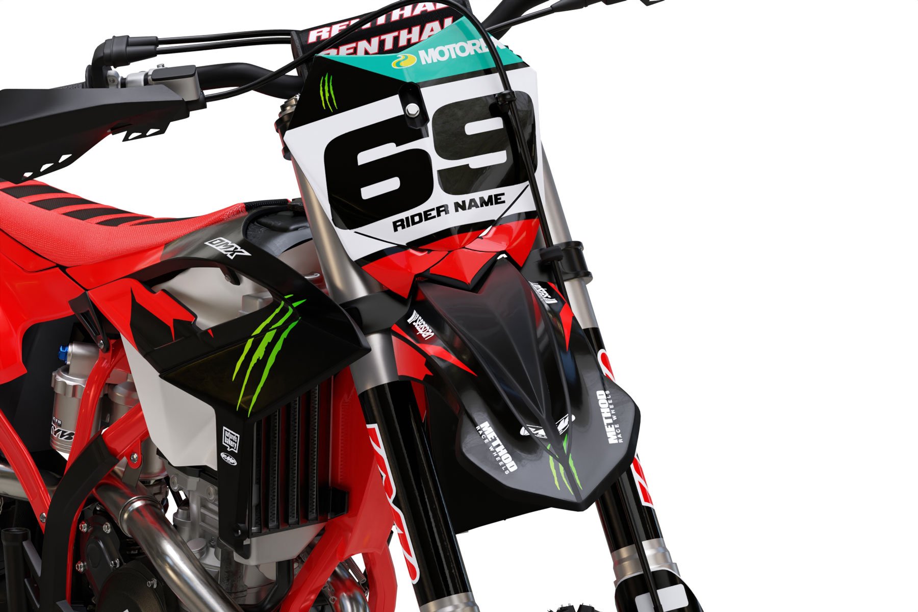 Monster Energy M Logo Vinyl Sticker Decal ATV Bike Motorcross