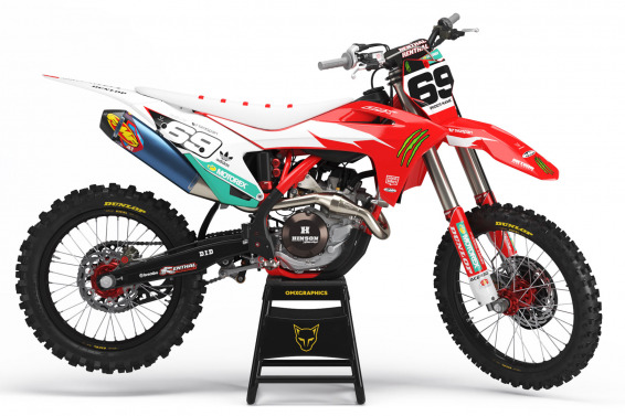 Mx Graphics For GasGas Energy Red