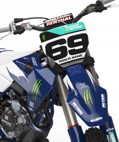 Mx Graphics For Husqvarna Energy Blue Front