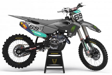 Mx Graphics For Husqvarna Monster Grey