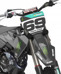 Mx Graphics For Husqvarna Monster Grey Front