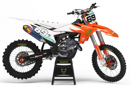 Mx Graphics For KTM Energy Orange