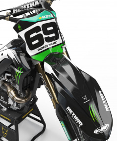 Mx Graphics For Kawasaki Energy Black Front