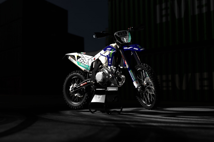 Mx Graphics For Sherco Energy Blue Photo
