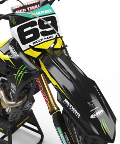 Mx Graphics For Suzuki Energy Yellow Front