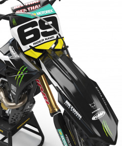 Mx Graphics For Suzuki Monster Black Front