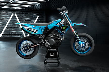 Mx Graphics For TM Racing Energy Blue Photo