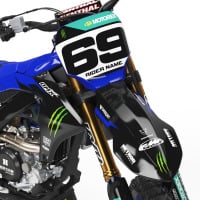 Mx Graphics For Yamaha Monster Black Front