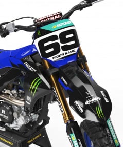 Mx Graphics For Yamaha Monster Black Front