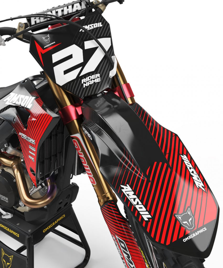 High quality Honda CRF250F Graphics 'Throttle' Front
