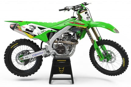 Best quality Kawasaki KXF450 Graphics Kit 'Stock'