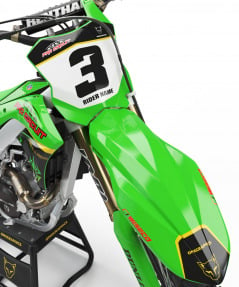 Best quality Kawasaki KXF450 Graphics Kit 'Stock'