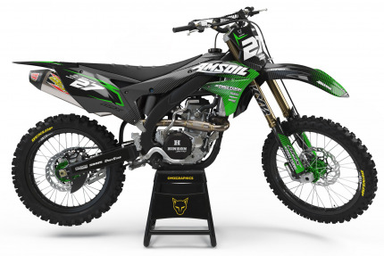 Dirt Bike Graphics Kit for Kawasaki KX KXF Throttle