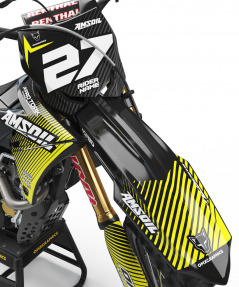 Suzuki RMZ 450 Graphics Kit Throttle Front