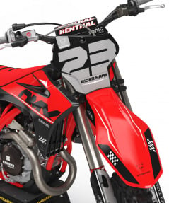 GasGasE EC XC Graphics Kit Holeshot Front