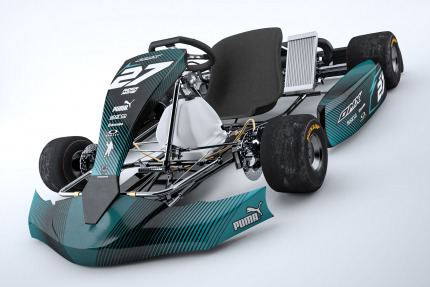 Go Kart Graphics Kit Apex Teal