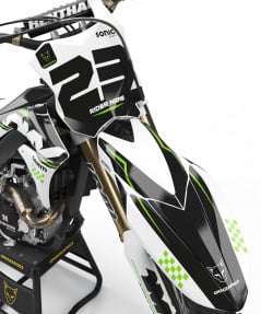 Kawasaki KXF KX 250 100 Mx Graphics Kit Front