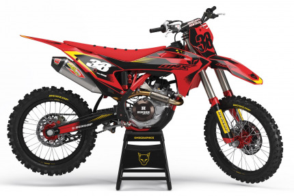 GasGas Blast Mx Graphics Kit Black Red