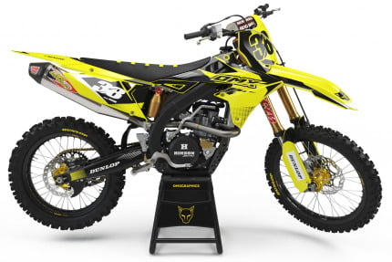 Suzuki Blast Mx Graphics Kit Yellow