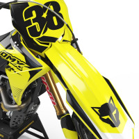Suzuki Blast Mx Graphics Kit Yellow Front