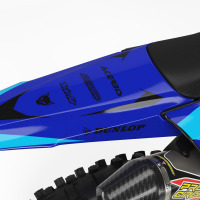 Custom Dirt Bike Graphics Blast Yamaha Blue Tail