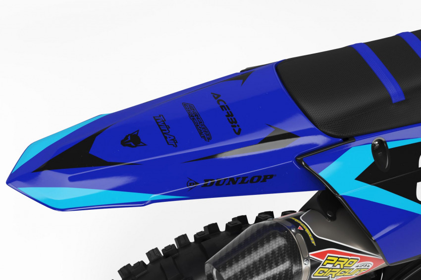 Custom Dirt Bike Graphics Blast Yamaha Blue Tail