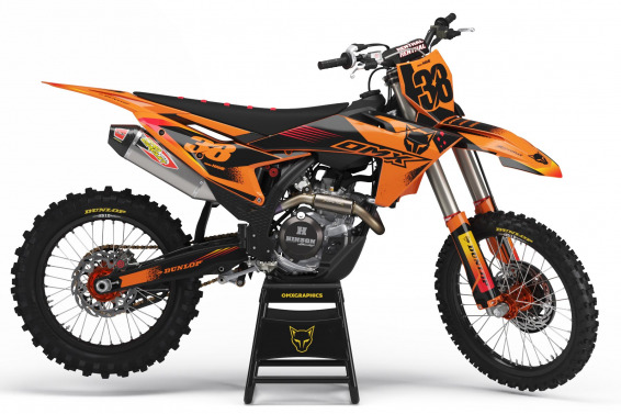 Dirt Bike Graphics for KTM Blast Orange Black
