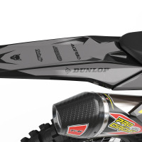Dirt Bike Graphics for Suzuki Blast Grey Tail