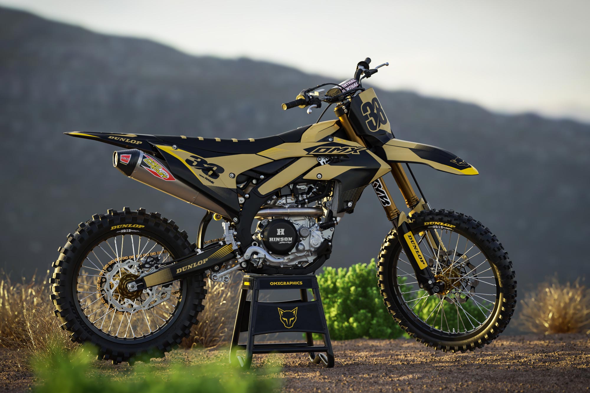 Dirt Bike Graphics for Yamaha Blast Sand Promo