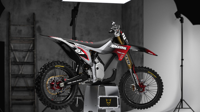 Custom Stark Varg Graphics Kit Throttle Grey Promo