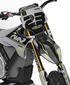 Graphics Kit for Stark Varg Holeshot Grey Front