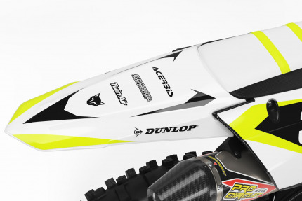 Yamaha Blast Mx Graphics White Black Tail