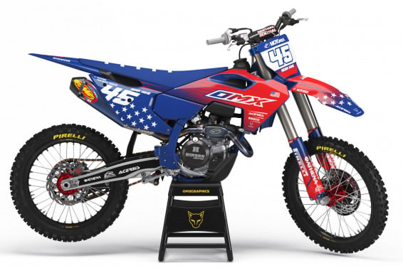 Dirt Bike Graphics Kit USA Husqvarna