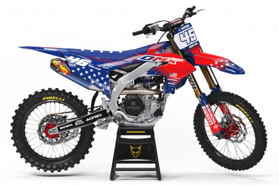 Dirt Bike Graphics Kit Yamaha USA