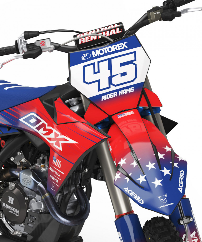 KTM USA Graphics Kit Front