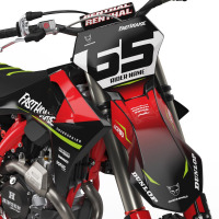 Custom Dirt Bike Graphics Kit for GasGas Reckless Front