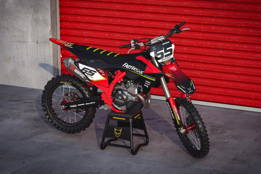 Custom Dirt Bike Graphics Kit for GasGas Reckless Promo