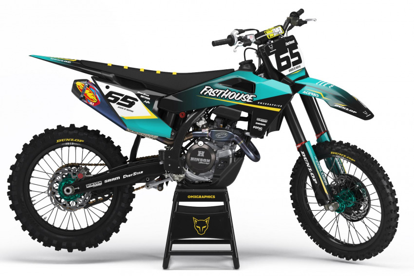 Custom Dirt Bike Graphics Kit for Husqvarna Reckless 2