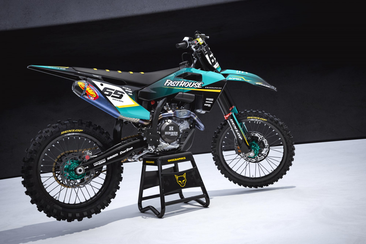 Custom Dirt Bike Graphics Kit for Husqvarna Reckless 2 Promo