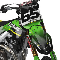 Custom Dirt Bike Graphics Kit for Kawasaki Reckless Front