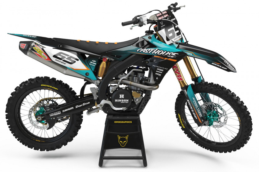 Custom Dirt Bike Graphics Kit for Suzuki Reckless 2