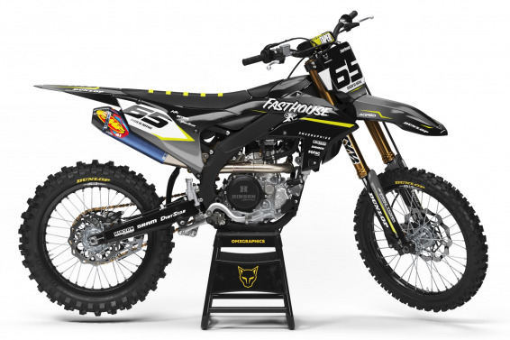 Custom Dirt Bike Graphics Kit for Yamaha Reckless 2