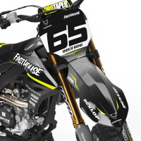 Custom Dirt Bike Graphics Kit for Yamaha Reckless 2 Front