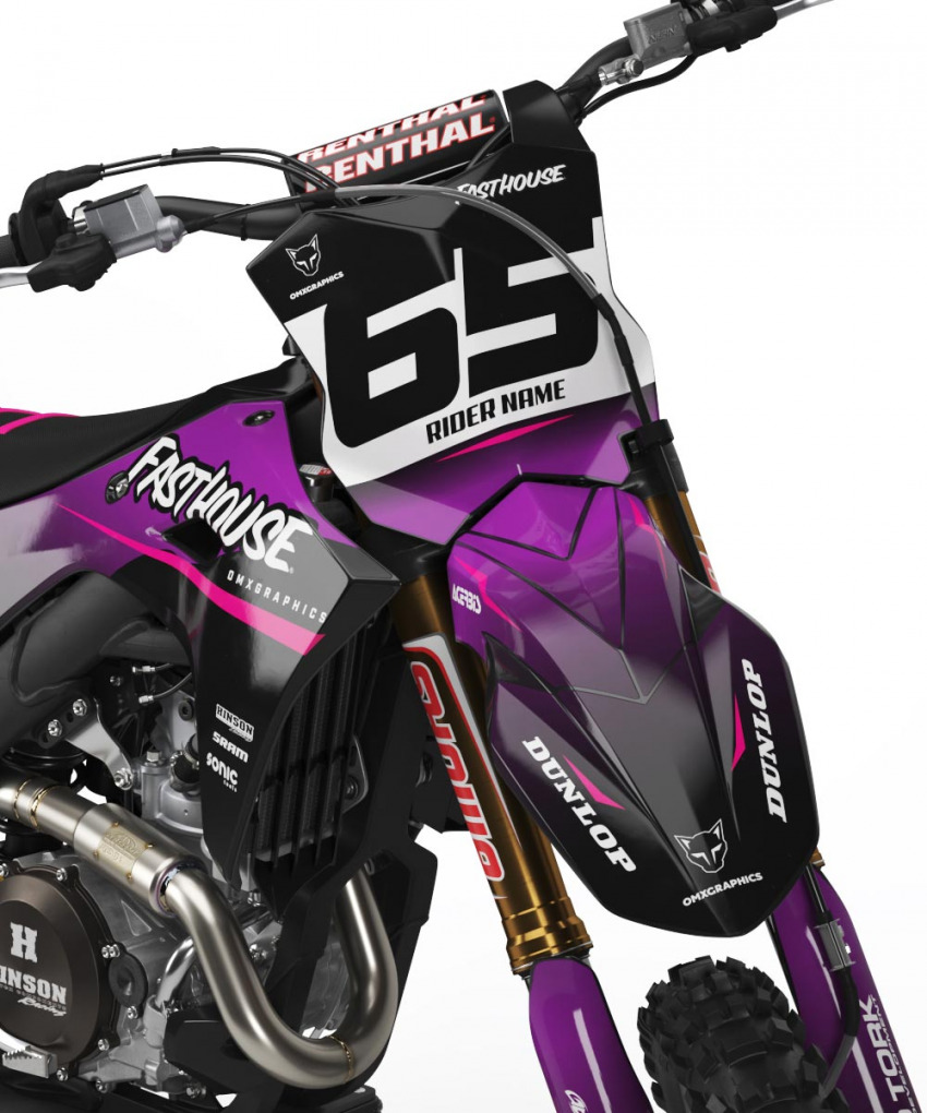 Dirt Bike Graphics Kit for Kawasaki Reckless 2 Front